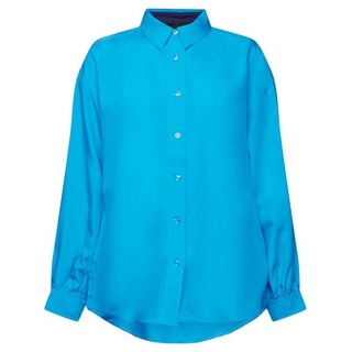 Esprit Collection Langarmbluse Oversize-Hemdbluse blau L