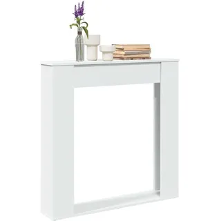 vidaXL Kaminumrandung 100 x 20 x 100 cm Weiß