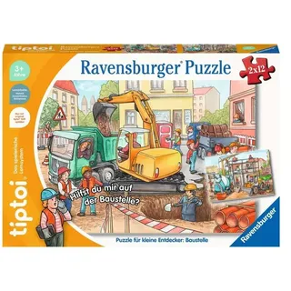 Ravensburger tiptoi - Puzzle Puzzle für kleine Entdecker: Baustelle, Puzzle für Kinder ab 3 Jahren, für 1 Spieler