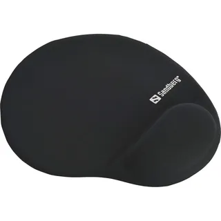 Sandberg Gel Mousepad mit Handgelenkstütze Schwarz