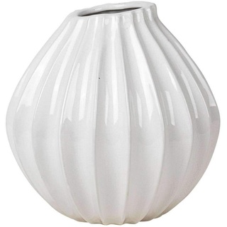 Broste Copenhagen 14445214 Vase, Keramik, Weiß, 25cm