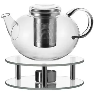 LEONARDO Kanne Leonardo Teekanne Moon mit Stövchen Scaldino (2-teilig)