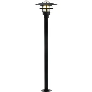 Nordlux Lønstrup 32 Pollerleuchte Glas Metall Stahl E27 dimmbar schwarz