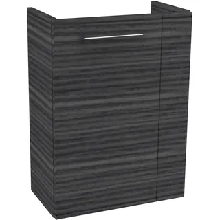 Fackelmann Waschbeckenunterschrank 44 x 60 x 24,3 cm Anthrazit/Schwarz Holzoptik