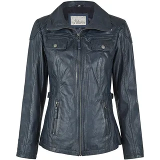 7ELEVEN Lederjacke SEMerle dunkelblau XXXL