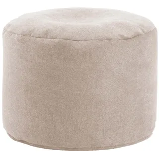mokebo Minipouf oder Hocker Der Ruhepouf Beistelltisch Sitzhocker oder Fußhocker in Beige