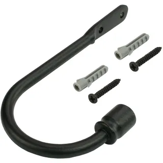 Liedeco Raffhalter, Gardinen, (1-tlg), für Gardinenstangen Ø 16 mm schwarz