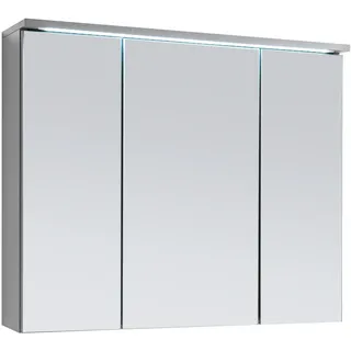 Spiegelschrank TWO, Titanfarben - B 80 cm - mit LED-Beleuchtung