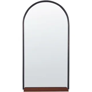 Beliani Wandspiegel Domme 40 x 67 cm Schwarz