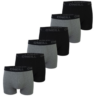 O'Neill Herren Boxershort Uni Sport Boxer S M L XL XXL 95% Baumwolle - 4er 6er 8er Multipack in S 6er Pack