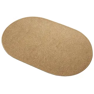 Agger Fußmatte Ovaler Sisal-Fußmatte, universelle Innen- und Außen-Fußmatte, Kratzteppich für Katzen für Eingangsbereich, Badezimmer und Balkon