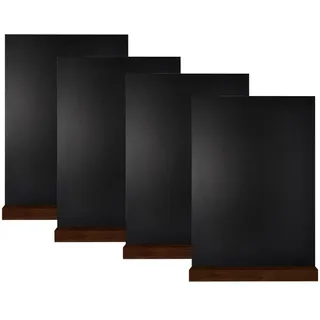 ALLboards doppelseitige A4 Kleine Tafeln 4 Stück Set mit Staffelei, Kreidetafel