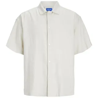 Jack & Jones Businesshemd JORFARO LINEN OVERSIZED SHIRT SS SN S