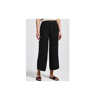 Street One 7/8 Wide Leg Hose - Schwarz