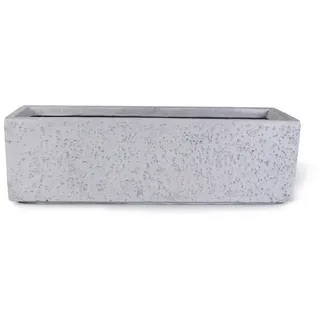 Köhko Pflanzkübel KÖHKO® Blumenkübel aus Fieberglas neuartiges Stein Pflanzkübel Trog 58 cm x 17 cm x 17 cm