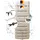 Slim Wandtank Set 2 x 500 l inkl. Doppleauslaufhahn + Fallrohranschluss sandbeige