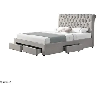 Hti-Living Claire 180 x 200 cm Grau
