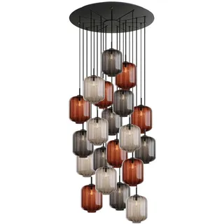 s.luce Velo 20-flg. Ø 120 cm rund mehrfarbig