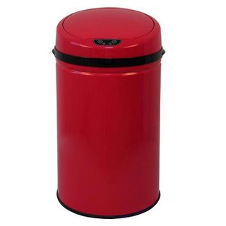 Echtwerk Mülleimer EW-AE-0290, IR Sensor, rot, aus Edelstahl, 30 Liter