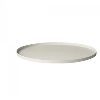 BLOMUS Tablett Peasy Ø 38 cm Edelstahl Beige L (Large)