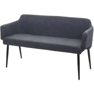 berlinlodge Sitzbank Anthrazit 133 x 77 x 56 cm
