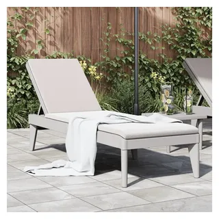 vidaXL Sonnenliege 186 x 60 x 29 cm Grau