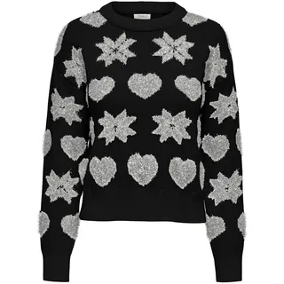 ONLY Damen Weihnachts Strick-Pullover ONLXmas Love - L