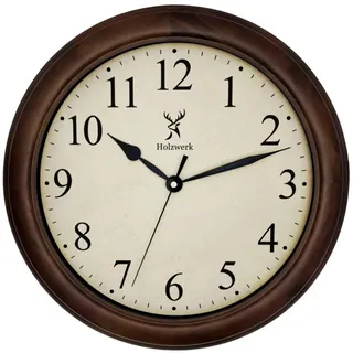 Holzwerk Germany Holzwerk Wanduhr 35 cm HWN.Braun braun