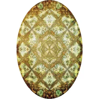 More2Home Designteppich MondiArt, MARFIC, Barock-Stil, oval: ca. 150 x 225 cm
