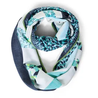 CECIL Damen B572227 Schlauchschal Gemustert, Night Sky Blue, A - A