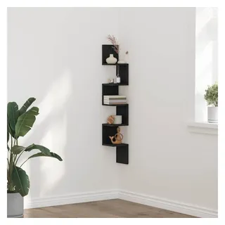 vidaXL Eckregal 20 x 20 x 127,5 cm Schwarz