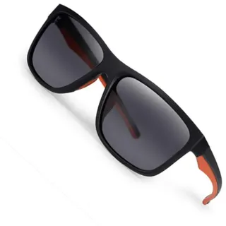 Fox International Fox Collection Sonnenbrille - Polarisationsbrille, Modell:Black Orange Shades / Grey Lens