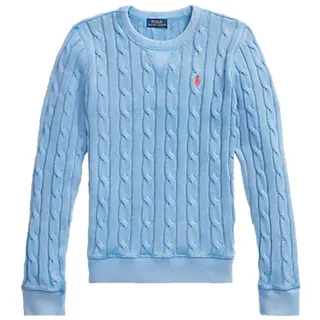 Polo Ralph Lauren Strickpullover Zopfmuster Pullover Slim Fit sofortige Authentifizierung über einen QR-Code blau M