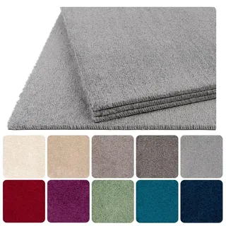 Teppichfliesen selbstliegend 50x50 cm Teppichboden Hochflor Velours