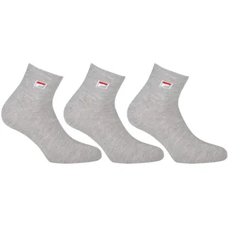 Fila Quarter Socken 3 Paar Grau 43-46