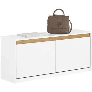 SoBuy Schuhbank 104 x 47 x 30 cm modern / weiß