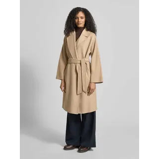 Regular Fit Wollmantel aus Schurwoll-Mix Modell 'CIVADA', Camel, 46