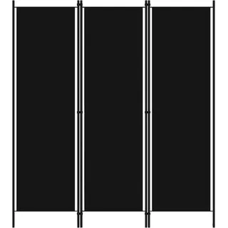 vidaXL Raumteiler Schwarz 150x180 cm