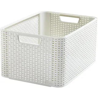 Curver, Wäschekorb, STORAGE BOX STYLE L WHITE 205851 (30 l)
