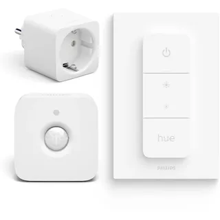 Philips Hue Combipack - Hue Smart Plug Niederlande, Dimmer Switch und Bewegungssensor für Innen - Smart Plug