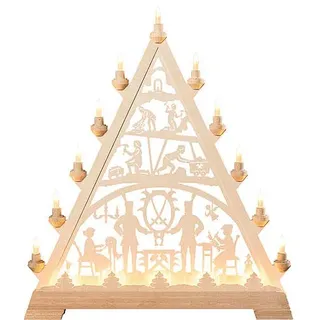Kunstgewerbe Taulin Lichterspitze Erzgebirge - 56 cm