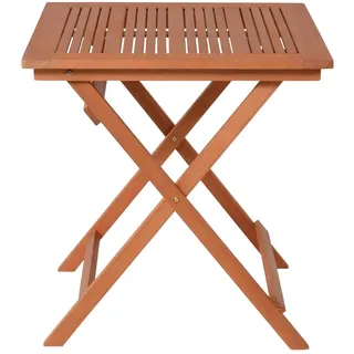 Garden Pleasure Gartentisch Klapptisch 70,5 x 70,5 x 74 cm Braun