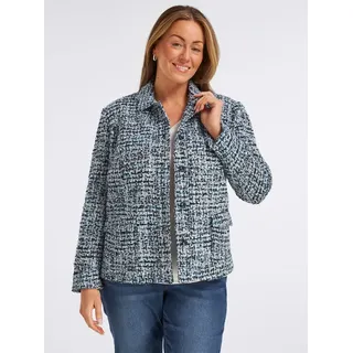 CREATION L Bouclé-Blazer Blau 48
