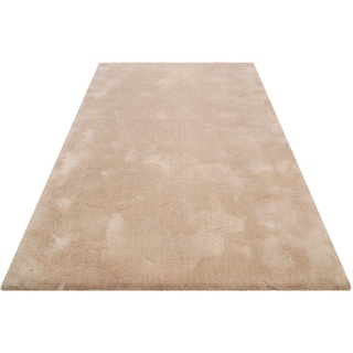 Hochflor-Teppich WECON HOME BASICS "Emilia" Teppiche Gr. B/L: 160 cm x 230 cm, 25 mm, 1 St., beige Esszimmerteppiche