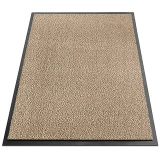 KARAT Schmutzfangmatte SKY - Fußmatte für innen und außen - rutschfest - Ocker-Schwarz meliert / 200 x 400 cm