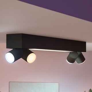 Philips Hue LED-Deckenstrahler Centris  (40 W, L x B x H: 99 x 8,5 x 12,8 cm, Schwarz, Mehrfarbig)