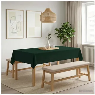 vidaXL Tischdecke Rechteckig 140 x 200 cm Dunkelgrün