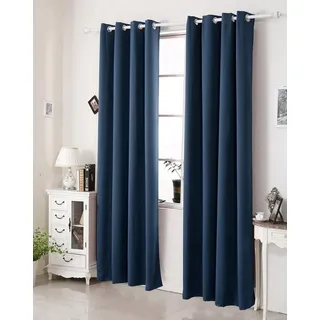 Woltu Thermovorhang Ösen 135 x 225 cm Blau 1 St