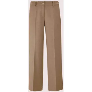 Madeleine Bügelfaltenhose Weite Hose beige 44
