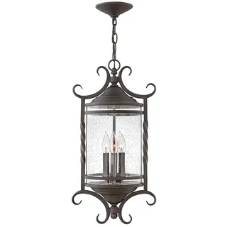 Elstead Lighting Hängeleuchte Aluminium, Glas 215,7 cm wetterfest schwarz